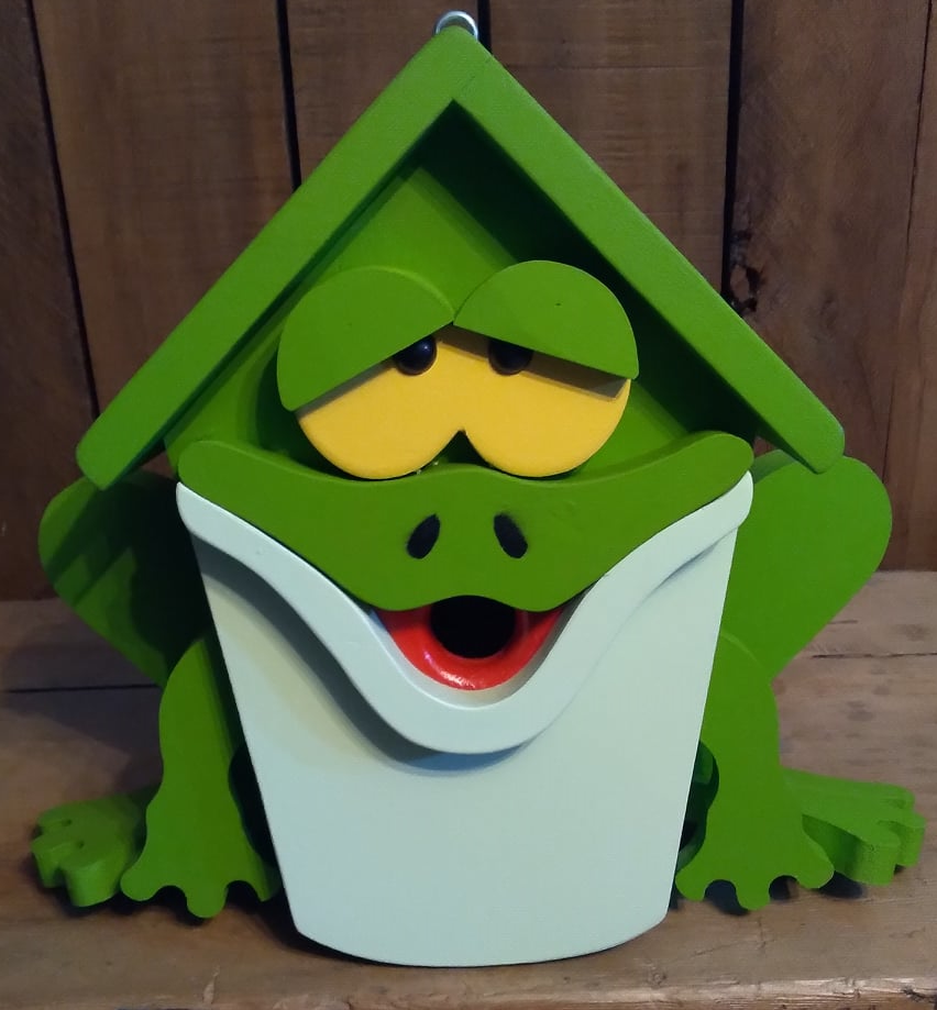 Cabane d'oiseau verte